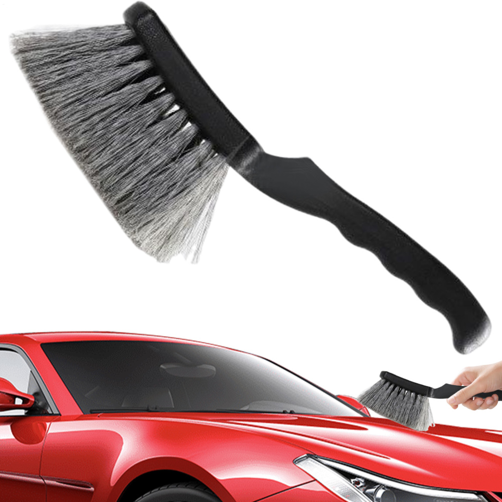 Curpgiee Tire Cleaning Brush Scrub Wheel Brush for Car Detailing No Scratch Long Bristle Scrubber Detailing Tools Cleaning Supplies for Auto Truck Motorcycle Floor Mat Rim Washing benefit